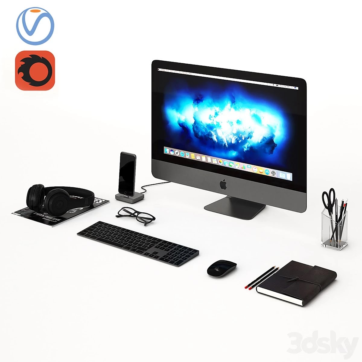 Workplace Space Gray IMac