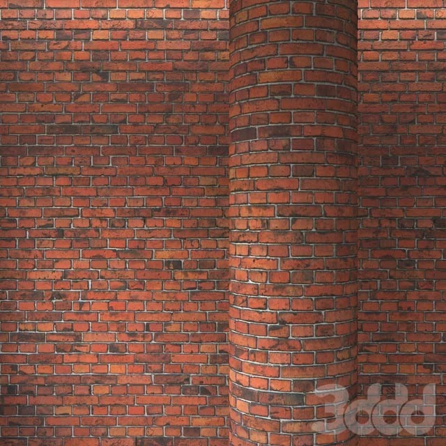 Brick red masonry