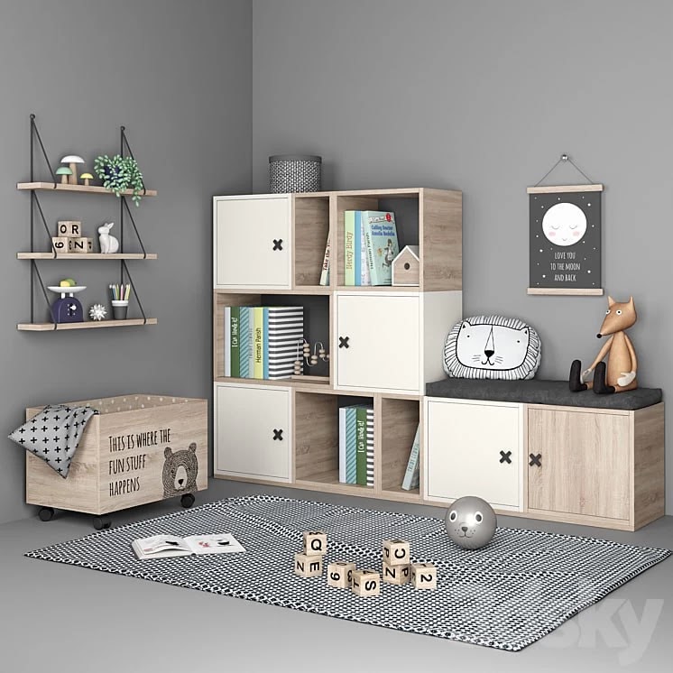 Set of furniture and decor for a children's room 6