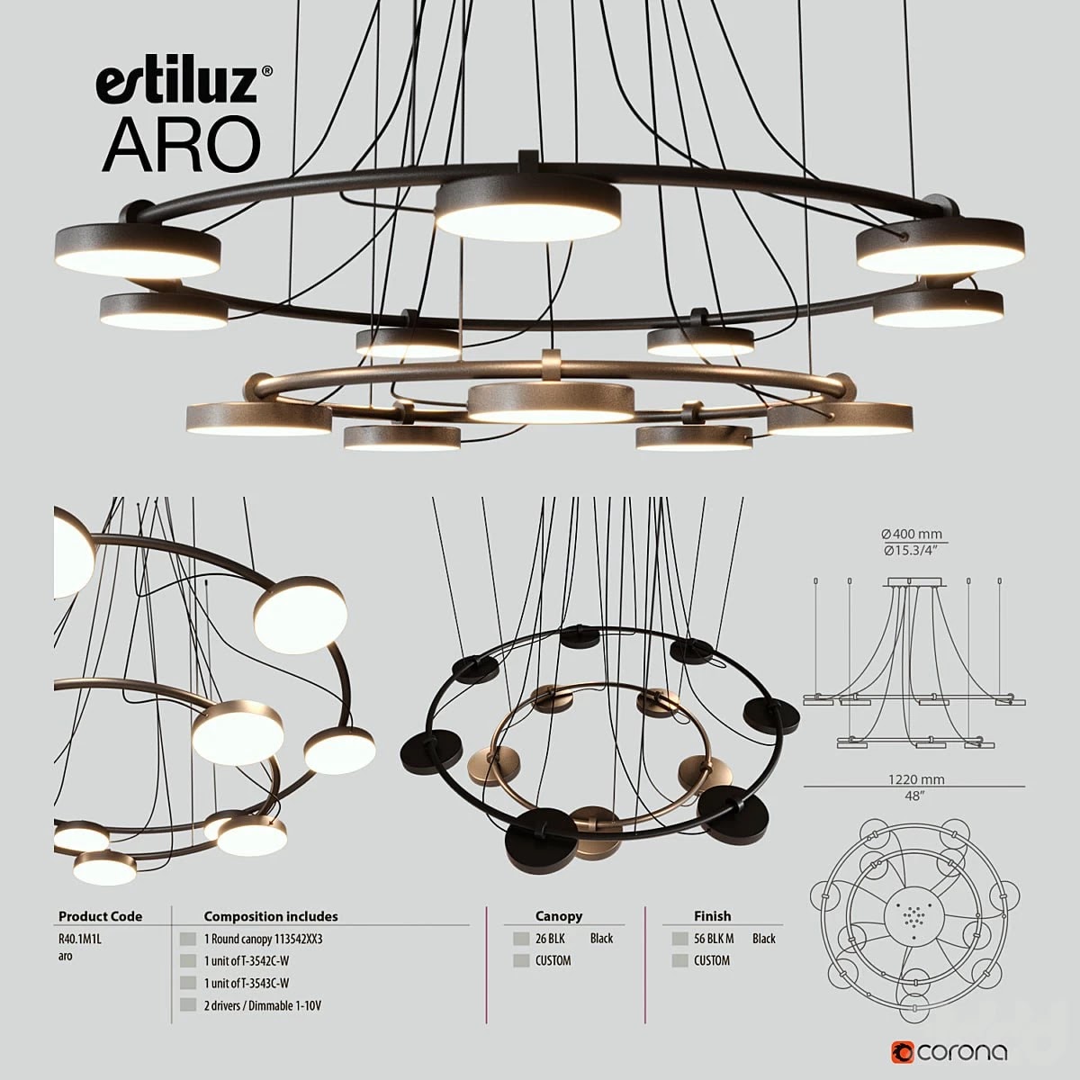 Estiluz Aro 3542 + 3543
