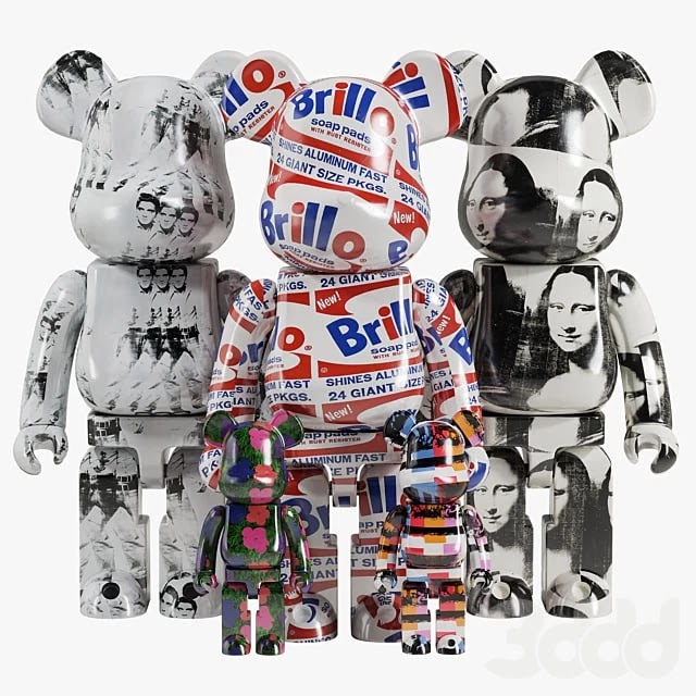 Bearbrick / Andy Warhol