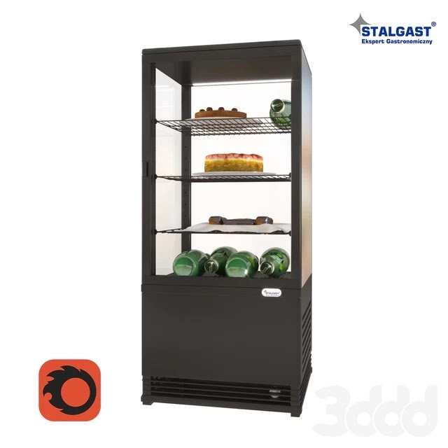 Table refrigerated showcase Stalgast 852171 with products