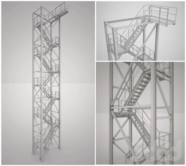Fire escape H=24m