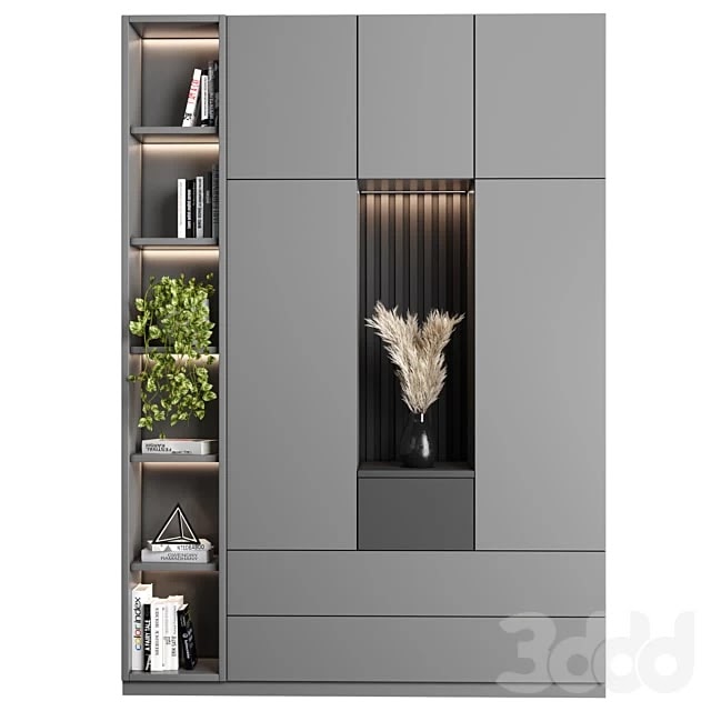 Cabinet with shelves 27