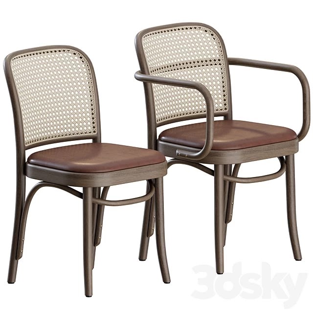 N.811 Mid-Century Chair by Josef Hoffmann