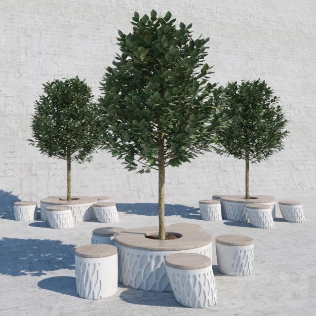 Designer benches for parks