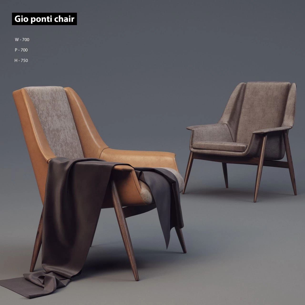 Gio-Ponti-Armchair-3D-Model-2 Gio Ponti Chair