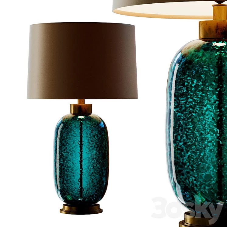 Mid Century Studio Art Glass Buffet Lamp.2