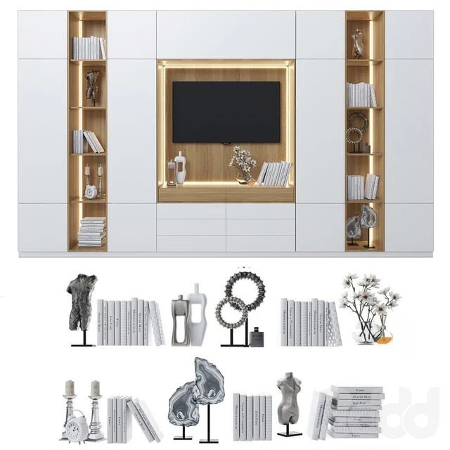 Cabinet with TV area 6