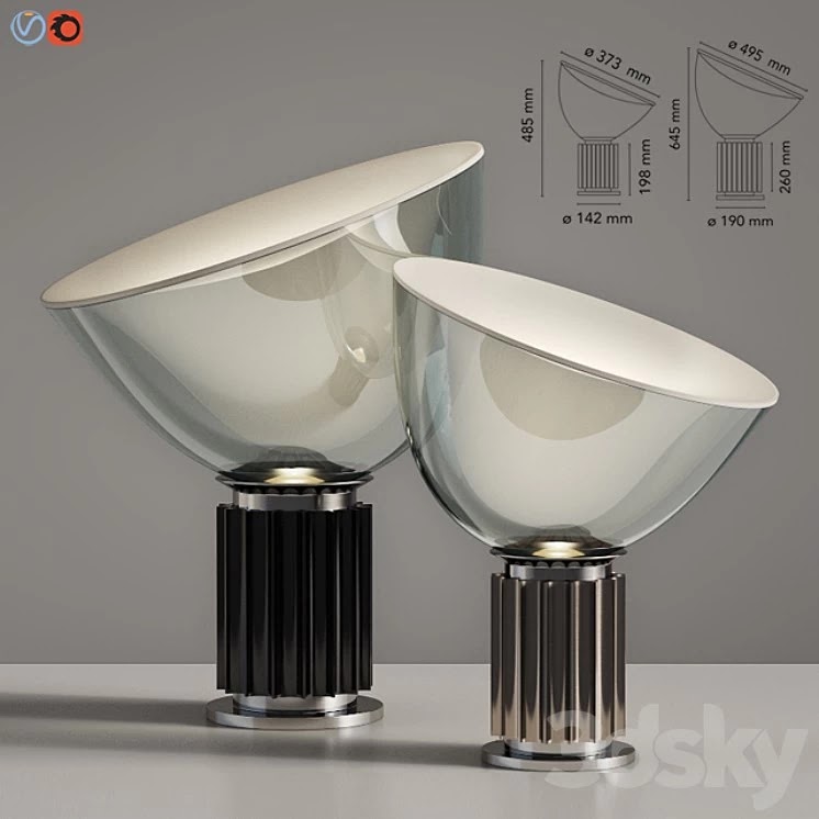 Flos Taccia Table Lamp Small & Large