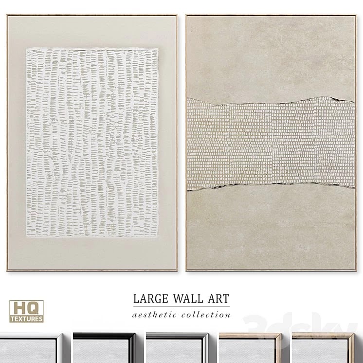Large Mid-Century Abstract Wall Art C-607 -century -art