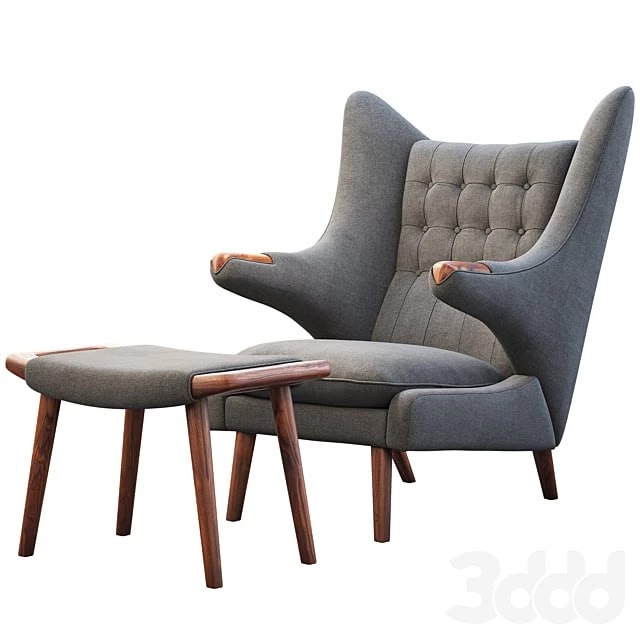 PP19 Papa Bear chair and ottoman