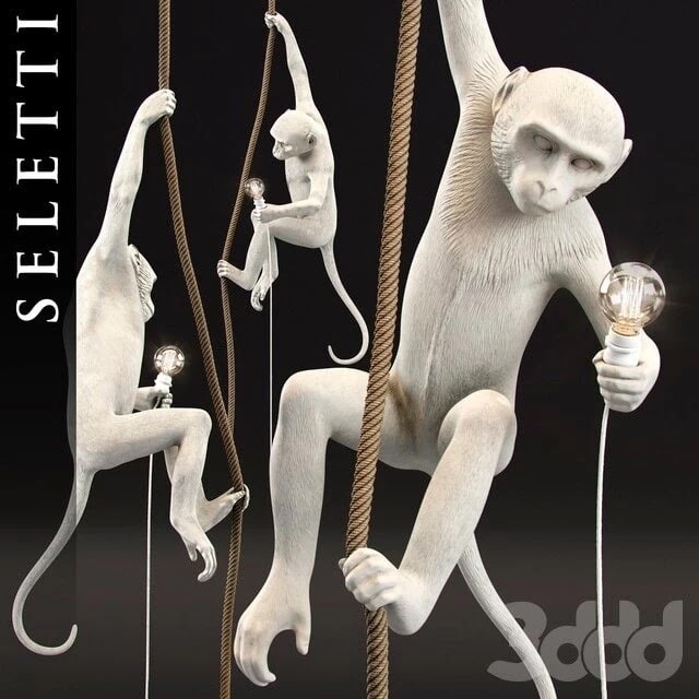 The Monkey Lamp Ceiling Version by Seletti Lighting/ suspended