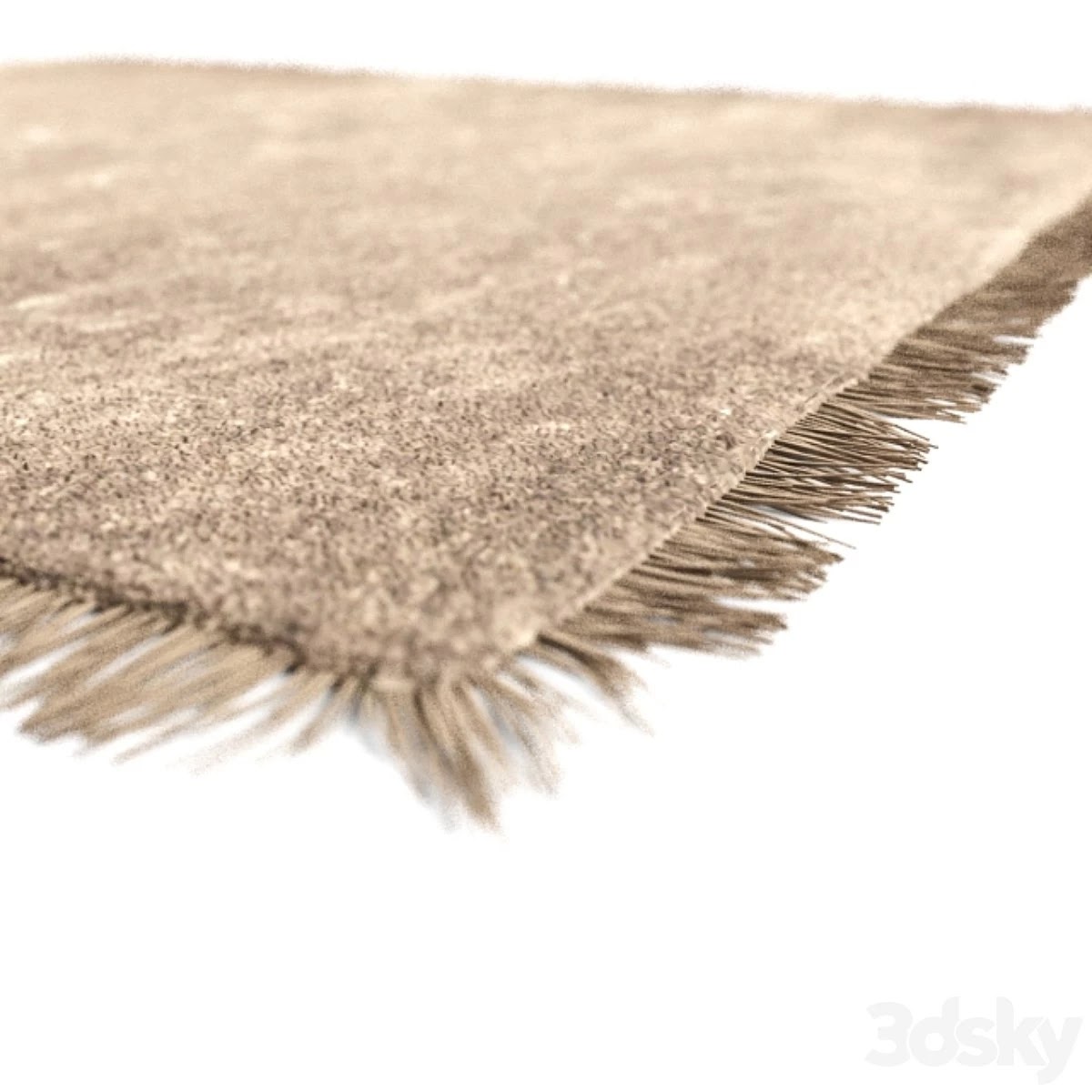 Shaggy carpet edging