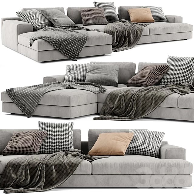 Cassina Miloe Chaise Longue Sofa