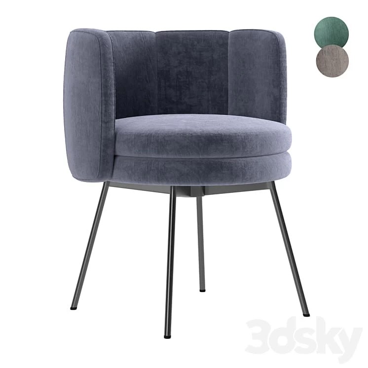 Minotti tori dining chair