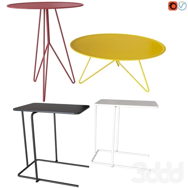 Coffee tables. Miniforms LINK. IKEA RIAN