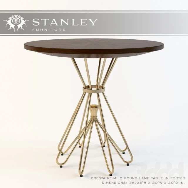 Stanley_Crestaire-Milo Round Lamp Table