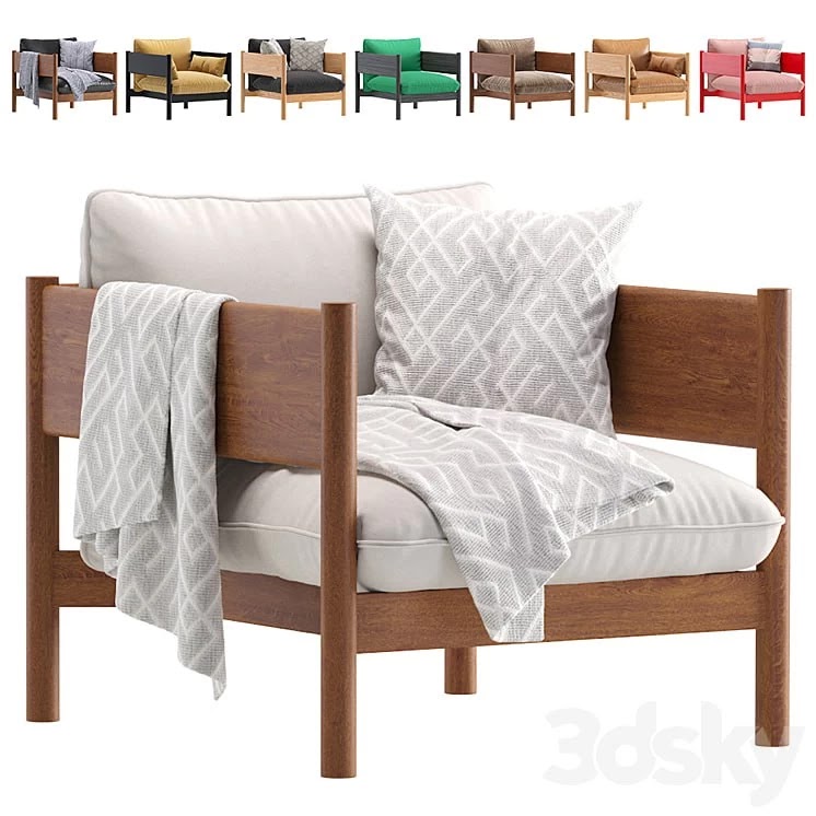Armchair Arbor Archivestore Velvet and Leather 8 set #8