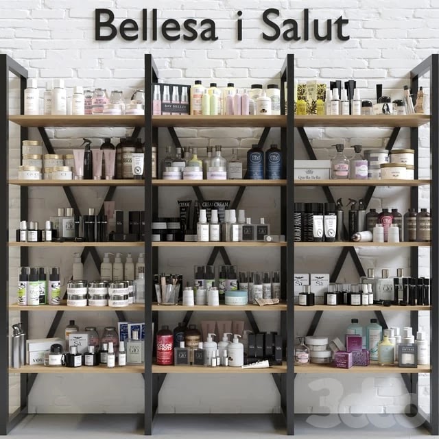 Cosmetics rack 2.