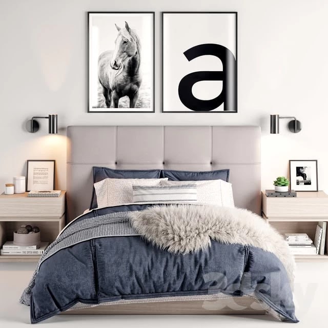 RH Logan platform bed