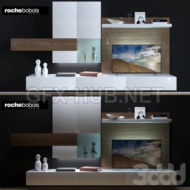 Wall TV roche-bobois logos