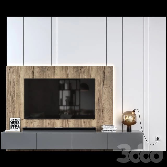 Tv wall set 01