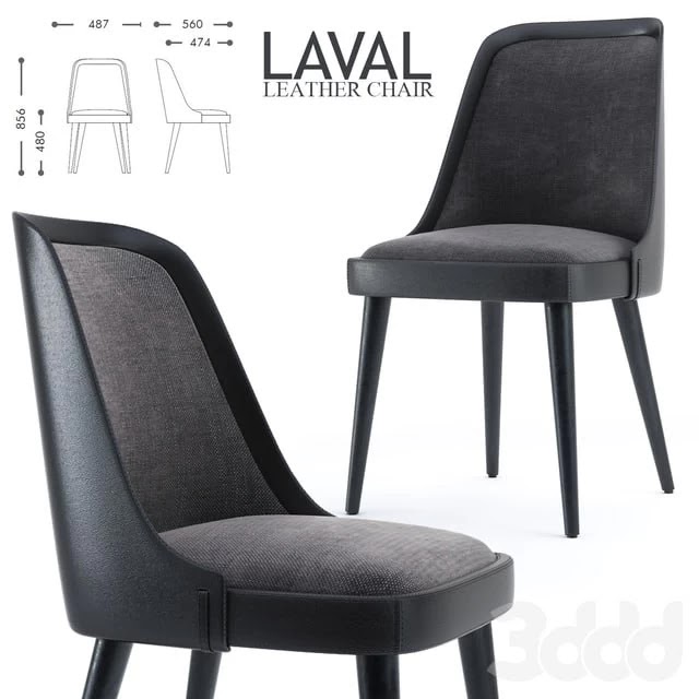 LAVAL LEATHER CHAIR