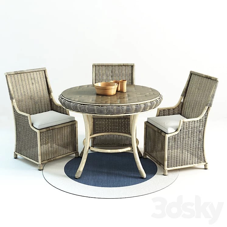 Saybrook All-Weather Wicker Wingback Armchair