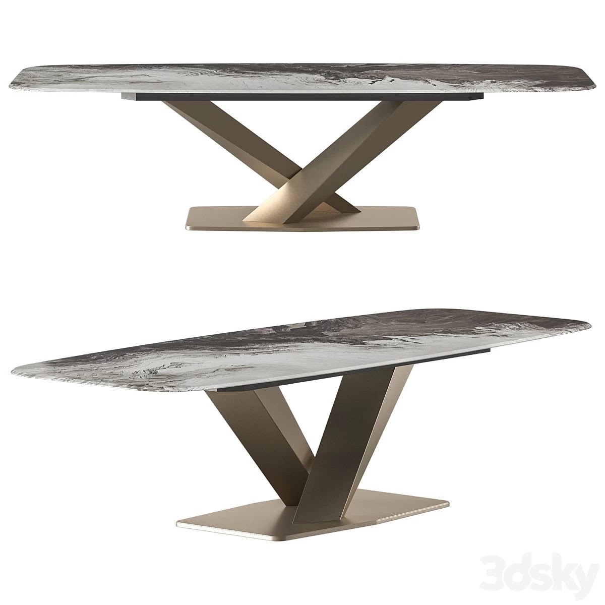 Cattelan Italia Stratos Crystalart Dining Table