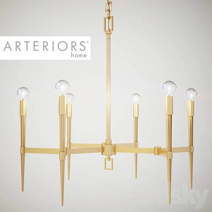Auburn Antique Brass Chandelier from Arteriors