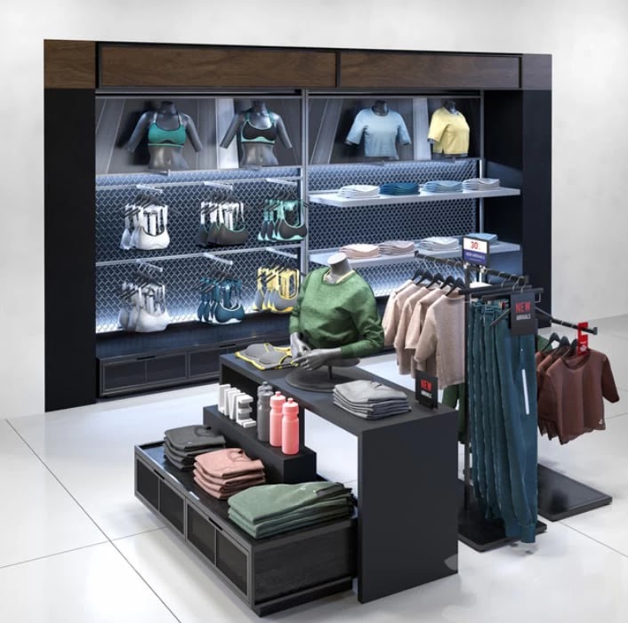 Clothes shop athletic wear 02