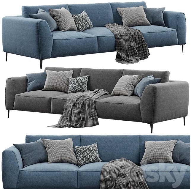 Chateau dAx - Dudy (3-seat fabric sofa)