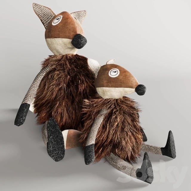 WOOLY plush fox