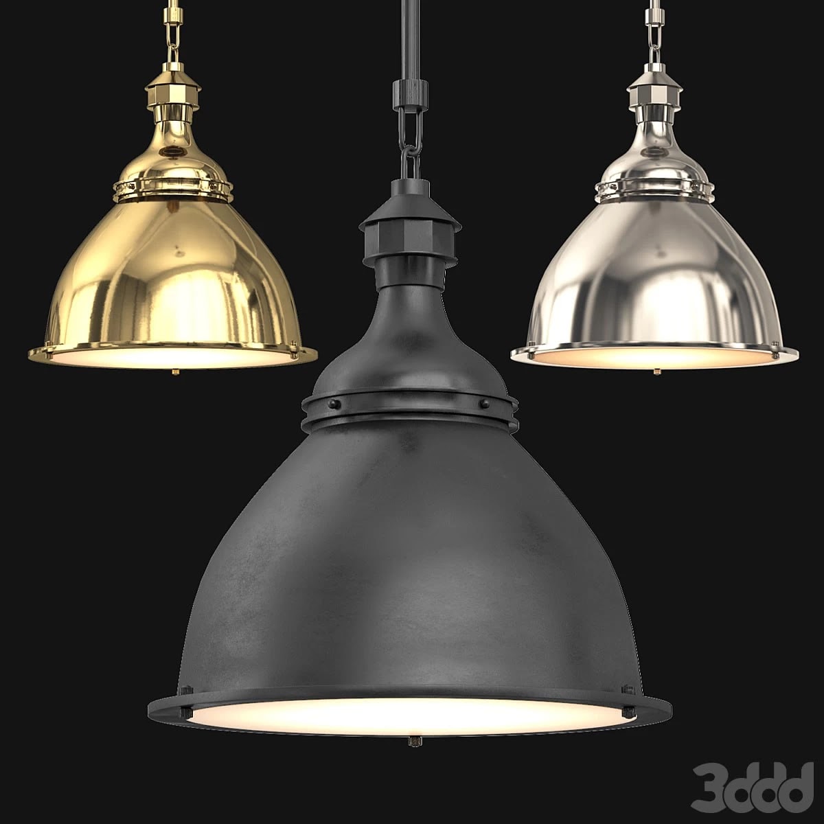 20TH C. ENGLISH CLOCHE PENDANT #1950
