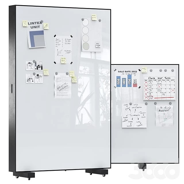 Lintex Unit Writable and sound-absorbing wall sections