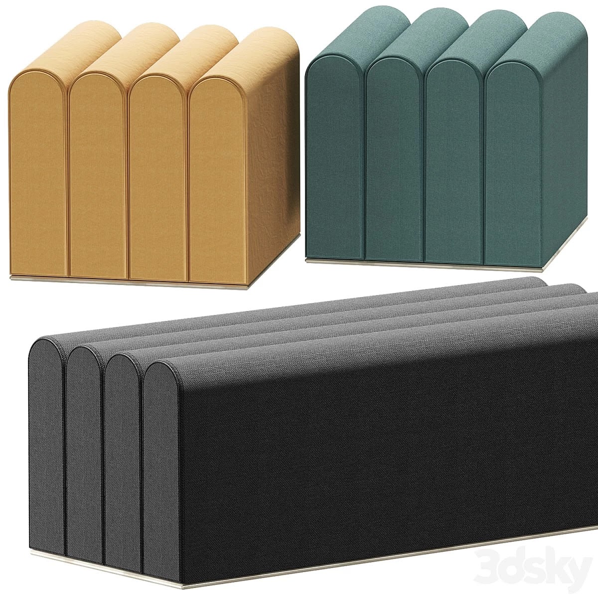 fashion design pouffe
