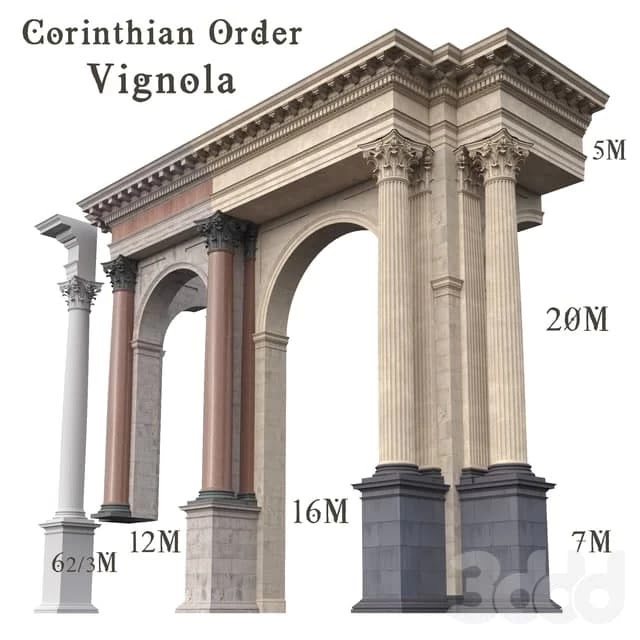 Corinthian Order Vignola Column
