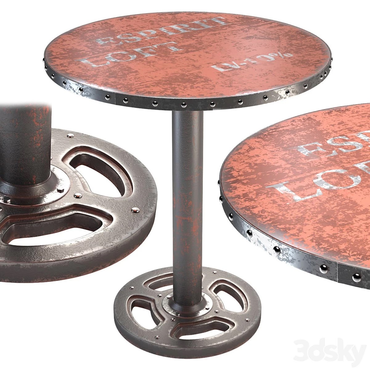Moe's Home Wheel round dining table