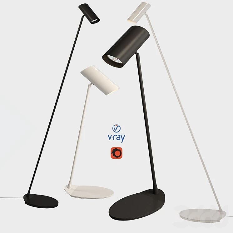 Desk and floor lamps, model HESTER, from the company LUCIDE, Belgium.