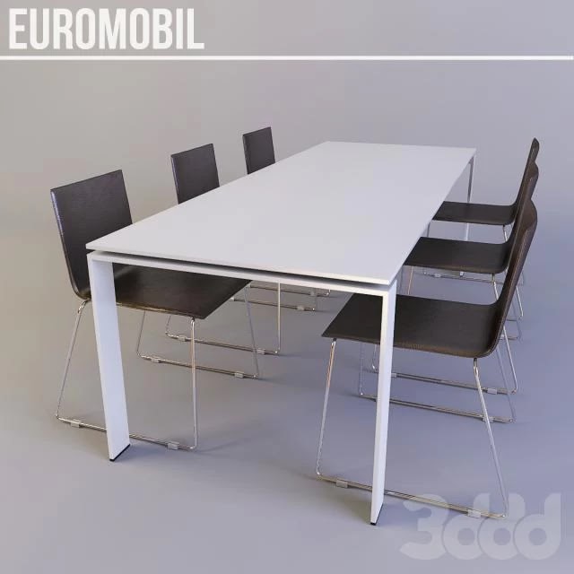 Table with chairs euromobil #+