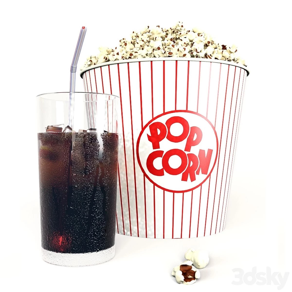 Popcorn and cola