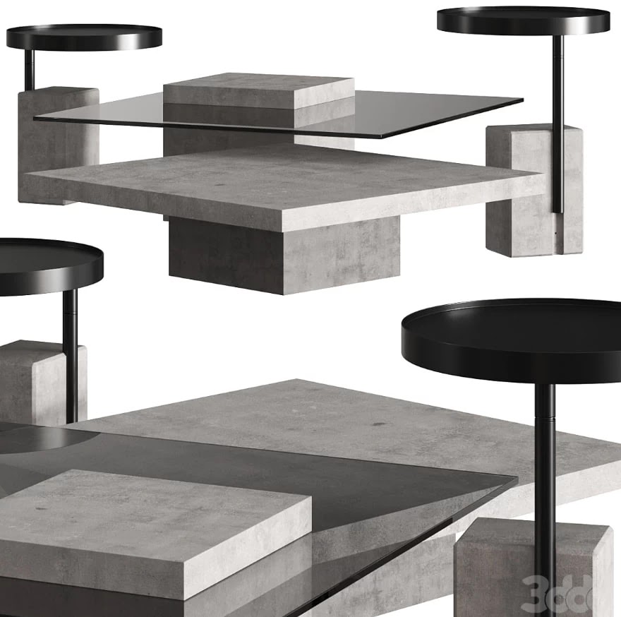 Lyon Beton Singleton & Twist Coffee Tables