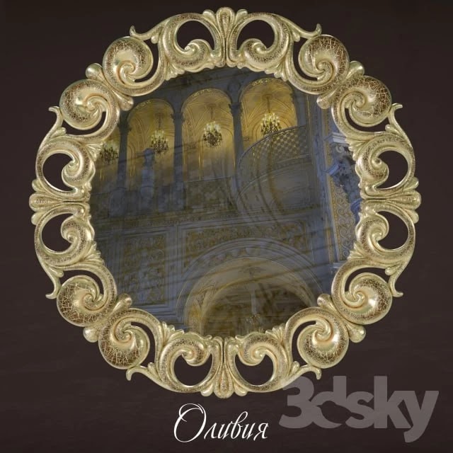Round mirror Olivia