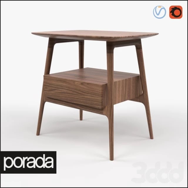 Porada Bilot Bedside Table