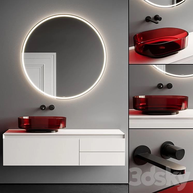 Antonio Lupi Panta Rei Vanity Unit Set 1