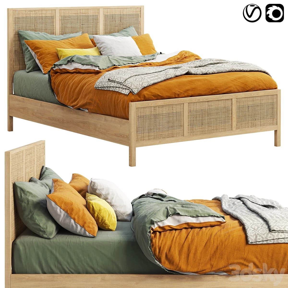 Joybird Florence bed -century