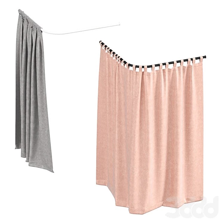 Corner fitting room