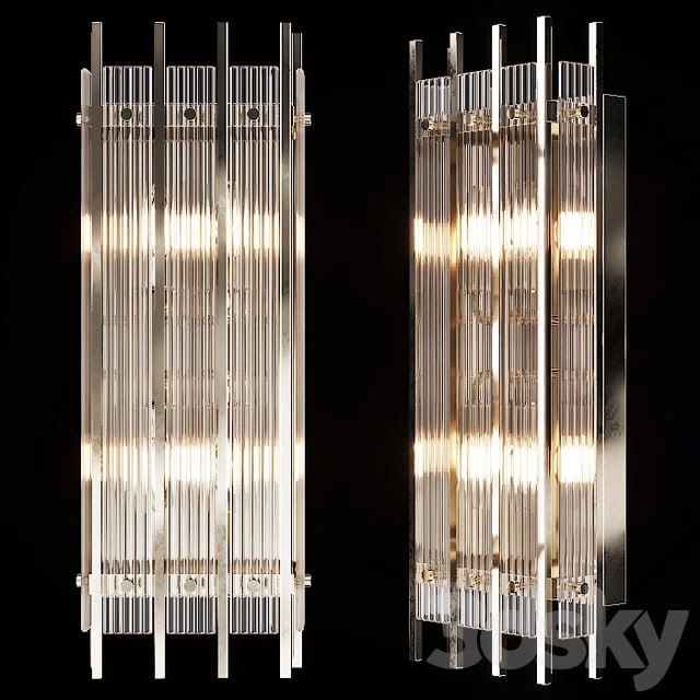 Restoration Hardware SAN MARCO DOUBLE SCONCE Nickel -concept