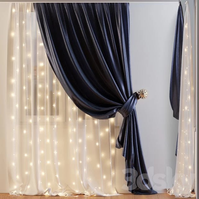 Shade with a garland